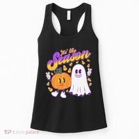 Cute Retro Halloween Tis The Season Women's Tank Top thumb 0
