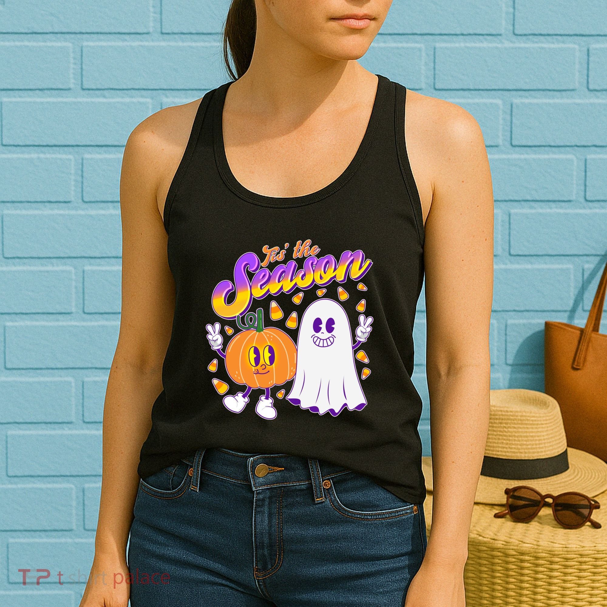 Cute Retro Halloween Tis The Season Women's Tank Top