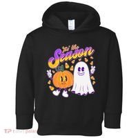 Cute Retro Halloween Tis The Season Toddler Hoodie thumb 0