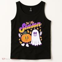 Cute Retro Halloween Tis The Season Tank Top thumb 2