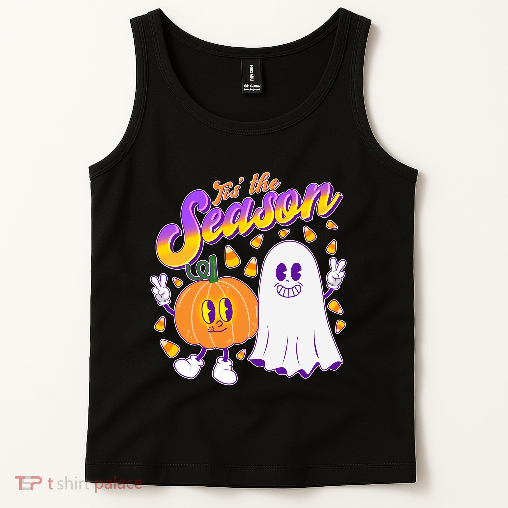 Cute Retro Halloween Tis The Season Tank Top