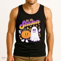 Cute Retro Halloween Tis The Season Tank Top thumb 3