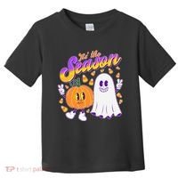 Cute Retro Halloween Tis The Season Toddler T-Shirt thumb 0