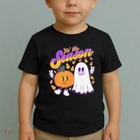 Cute Retro Halloween Tis The Season Toddler T-Shirt thumb 2