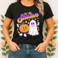 Cute Retro Halloween Tis The Season Women's T-Shirt thumb 2