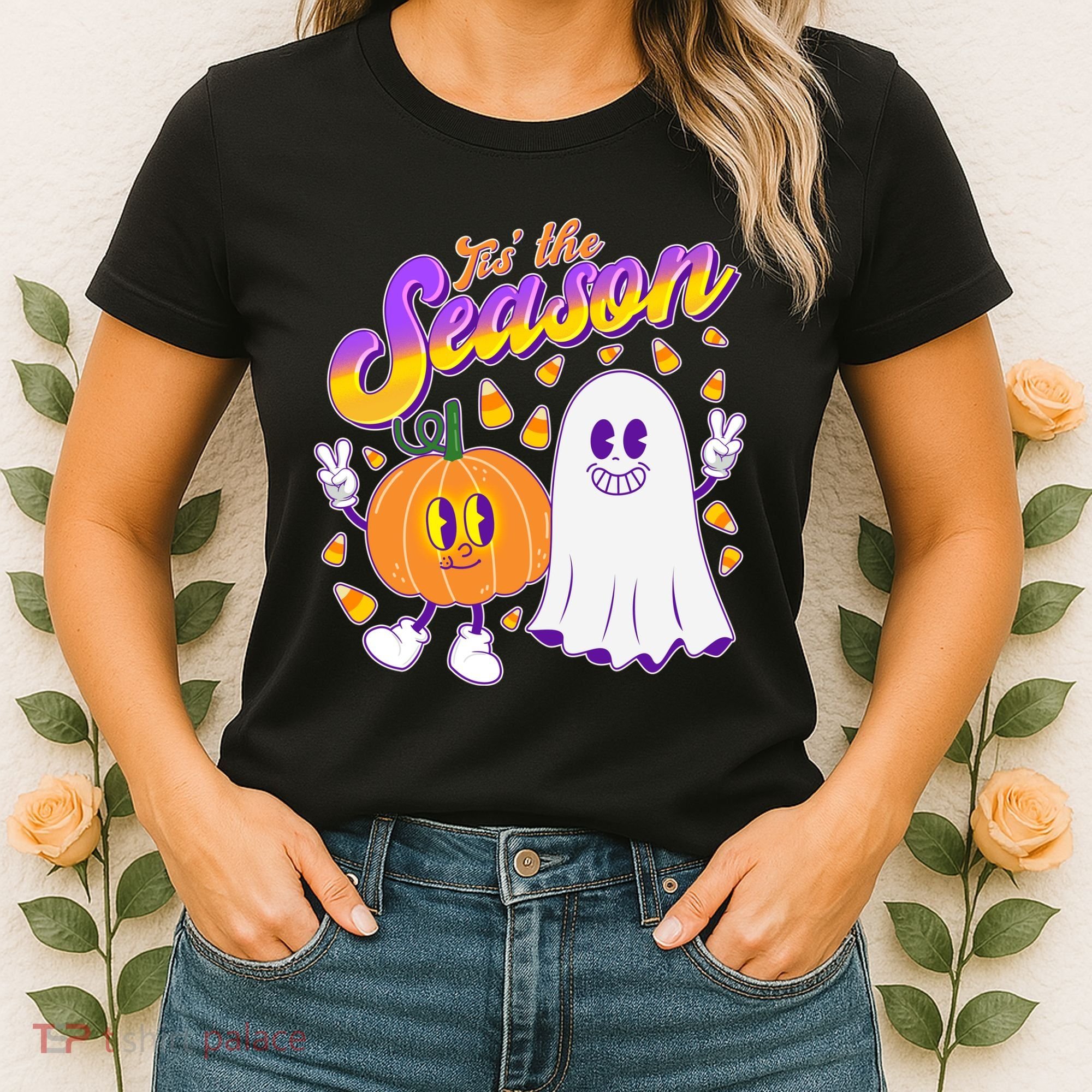 Cute Retro Halloween Tis The Season Women's T-Shirt
