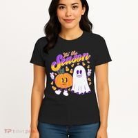 Cute Retro Halloween Tis The Season Women's T-Shirt thumb 4