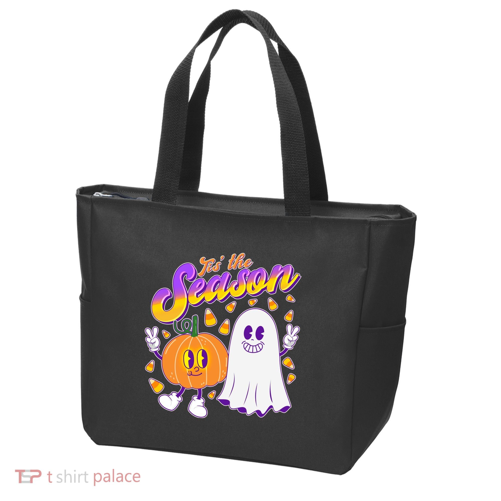 Cute Retro Halloween Tis The Season Tote Bag