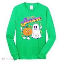 Cute Retro Halloween Tis The Season Long Sleeve Shirt thumb 0