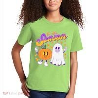 Cute Retro Halloween Tis The Season Kids T-Shirt thumb 2