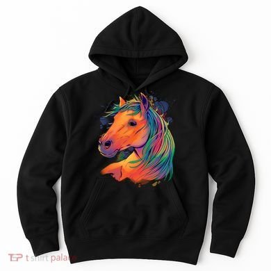 Colorful Rainbow Horse Hoodie