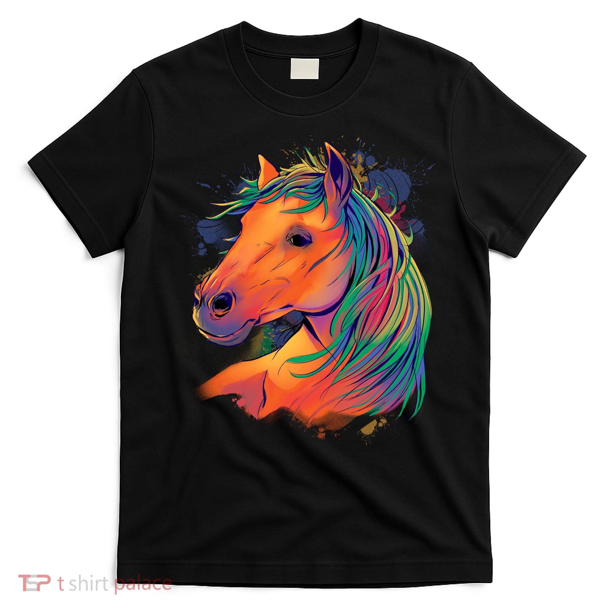 Colorful Rainbow Horse T-Shirt