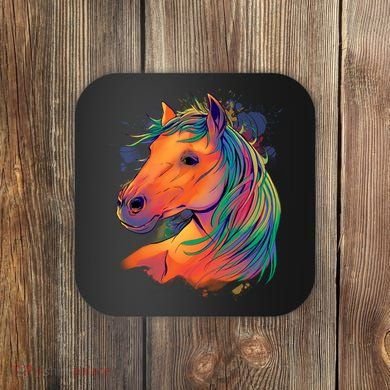 Colorful Rainbow Horse Coaster