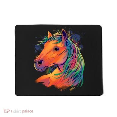 Colorful Rainbow Horse Mousepad