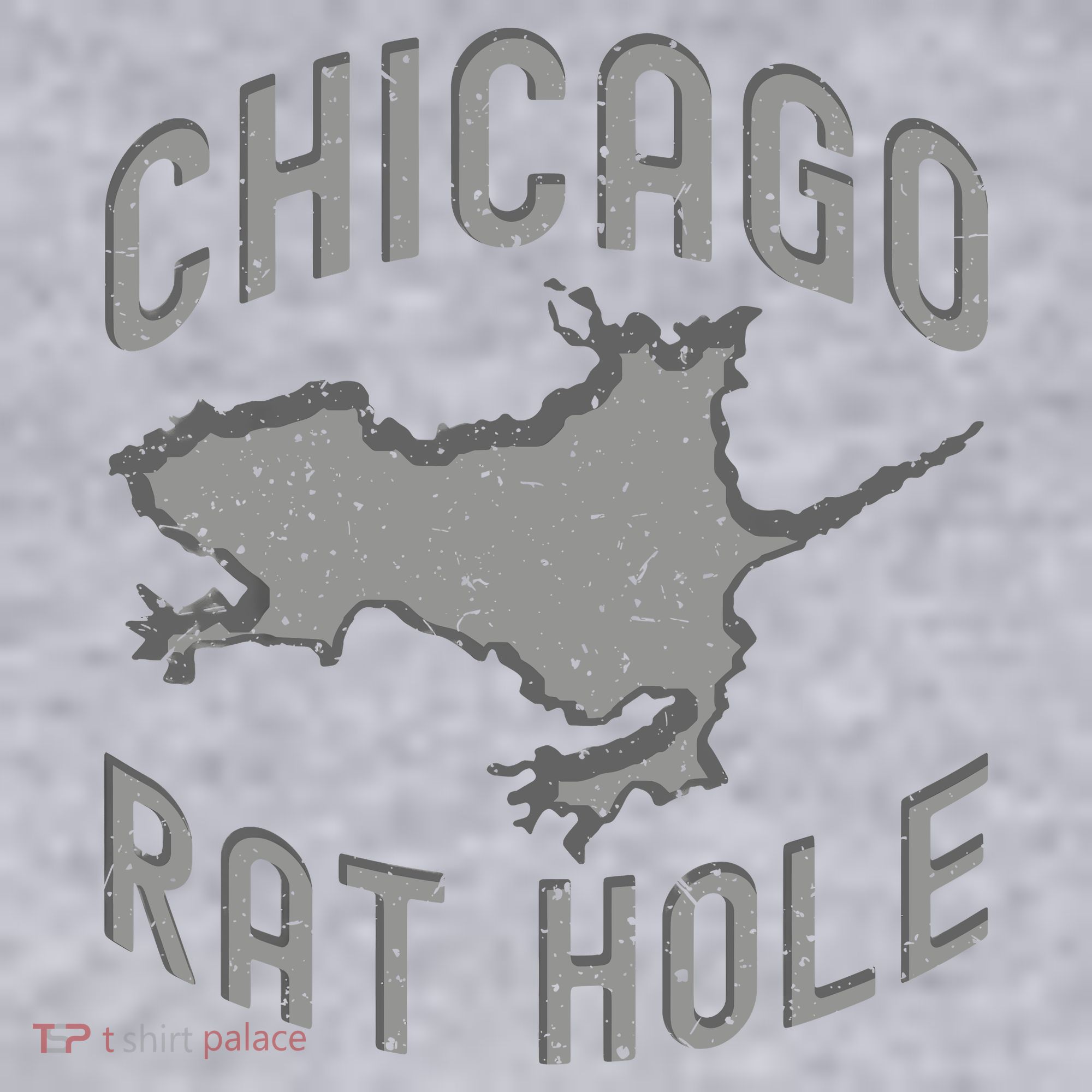 Chicago Rat Hole Hilarious Souvenir From Chicago Funny Women's Racerback Cropped Tank