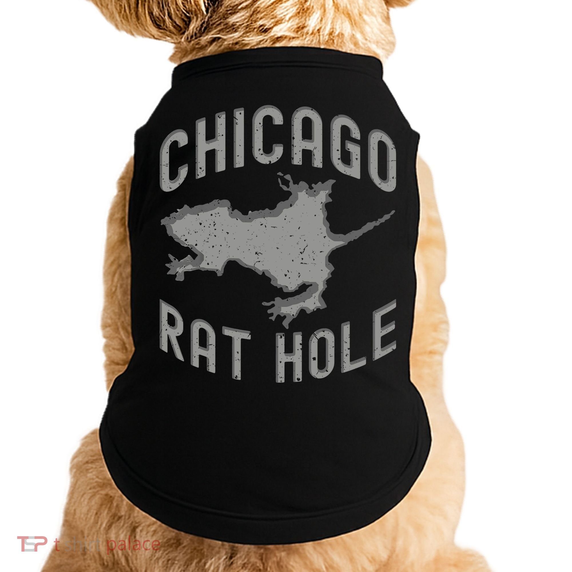 Chicago Rat Hole Hilarious Souvenir From Chicago Funny Doggie Tank