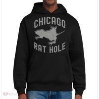 Chicago Rat Hole Hilarious Souvenir From Chicago Funny District V.I.T. Heavyweight Hoodie thumb 0