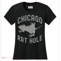 Chicago Rat Hole Hilarious Souvenir From Chicago Funny Women's Cooling Performance Crew T-Shirt thumb 0