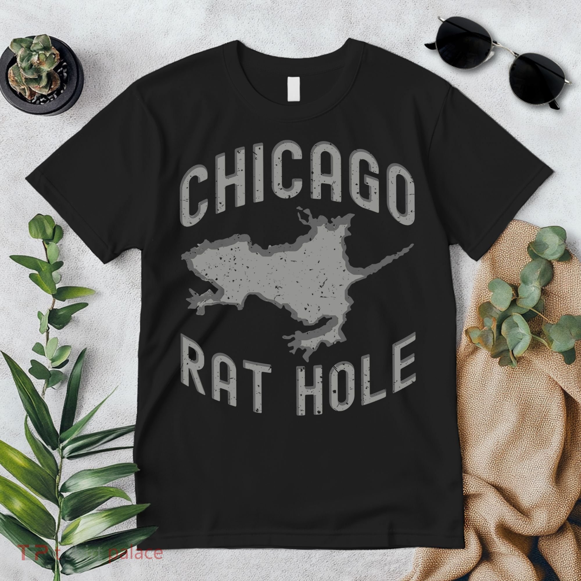 Chicago Rat Hole Hilarious Souvenir From Chicago Funny Premium T-Shirt
