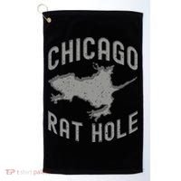 Chicago Rat Hole Hilarious Souvenir From Chicago Funny Golf Towel thumb 0