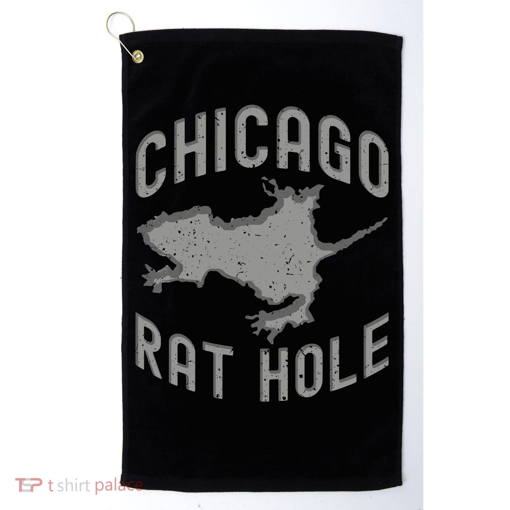 Chicago Rat Hole Hilarious Souvenir From Chicago Funny Golf Towel