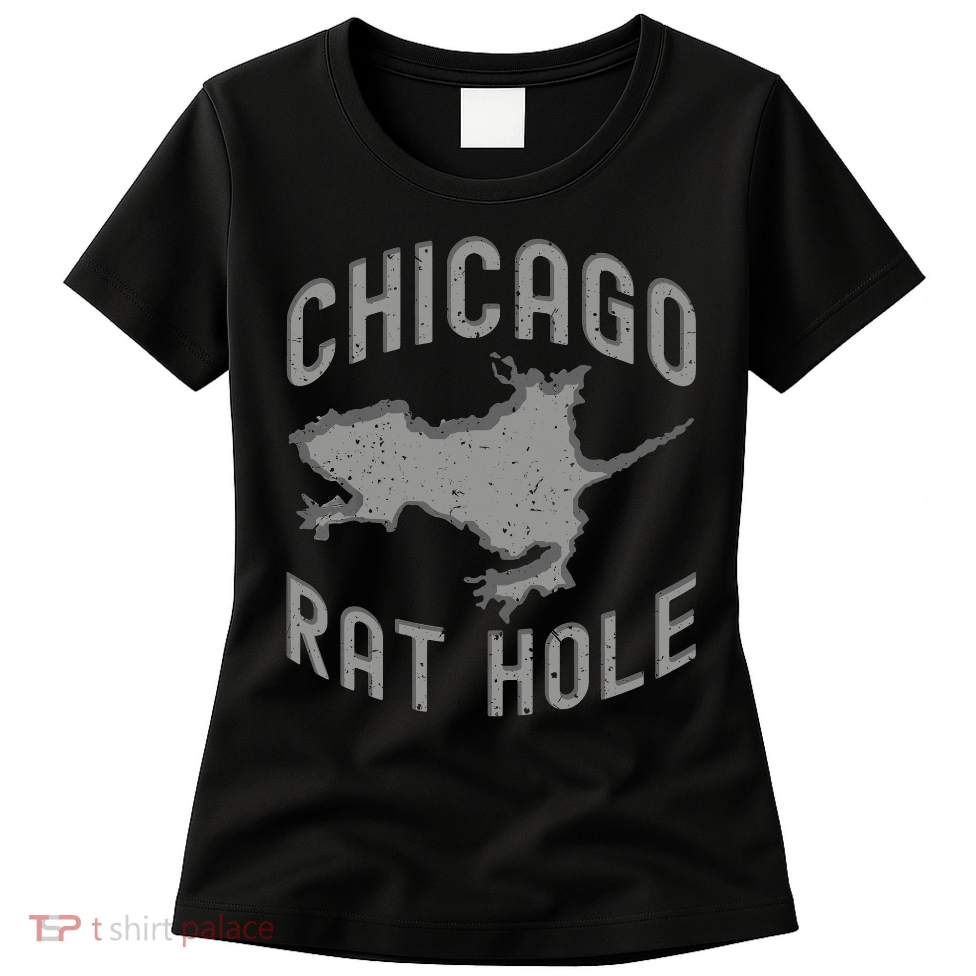 Chicago Rat Hole Hilarious Souvenir From Chicago Funny Women's T-Shirt