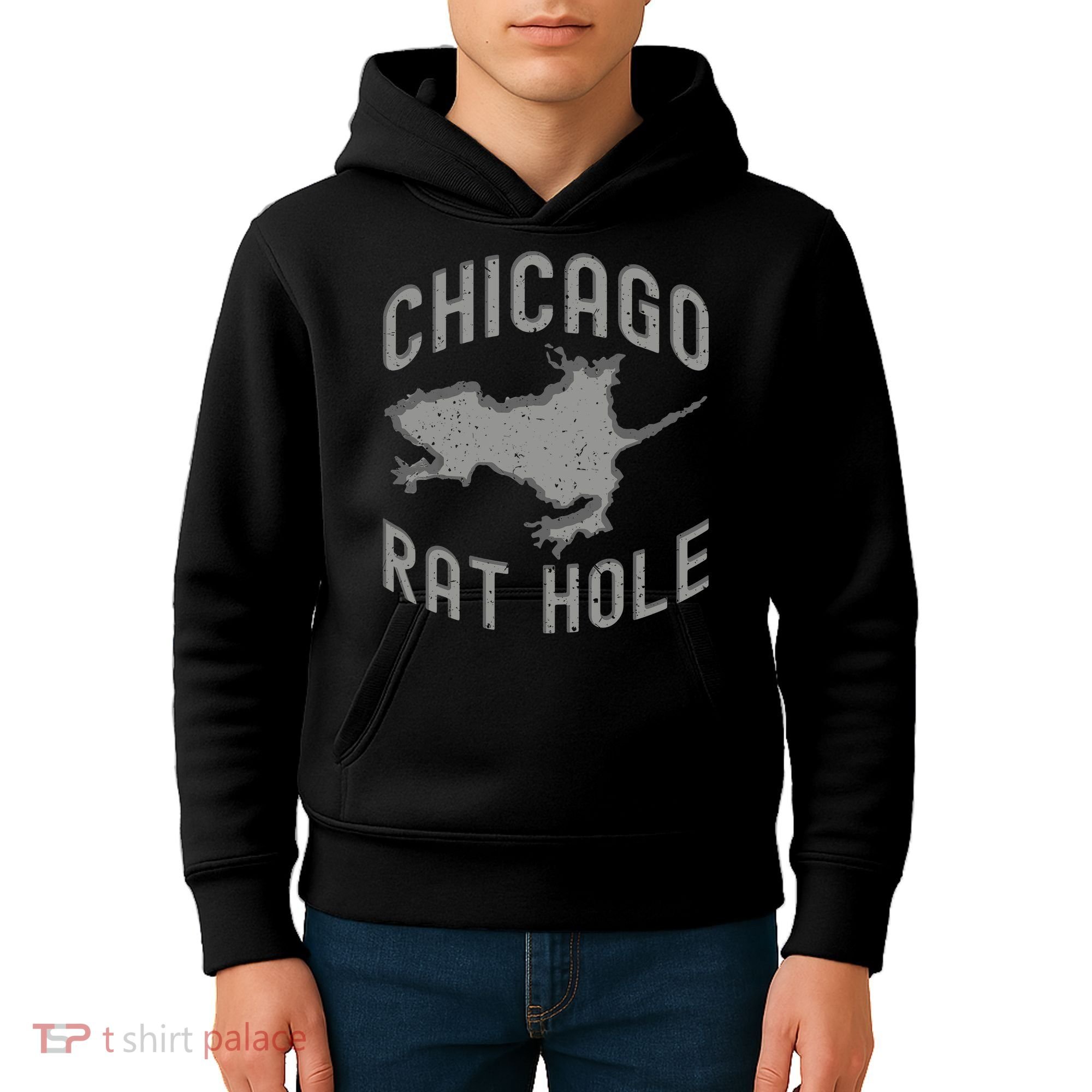 Chicago Rat Hole Hilarious Souvenir From Chicago Funny Kids Hoodie