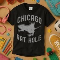 Chicago Rat Hole Hilarious Souvenir From Chicago Funny Kids T-Shirt thumb 3