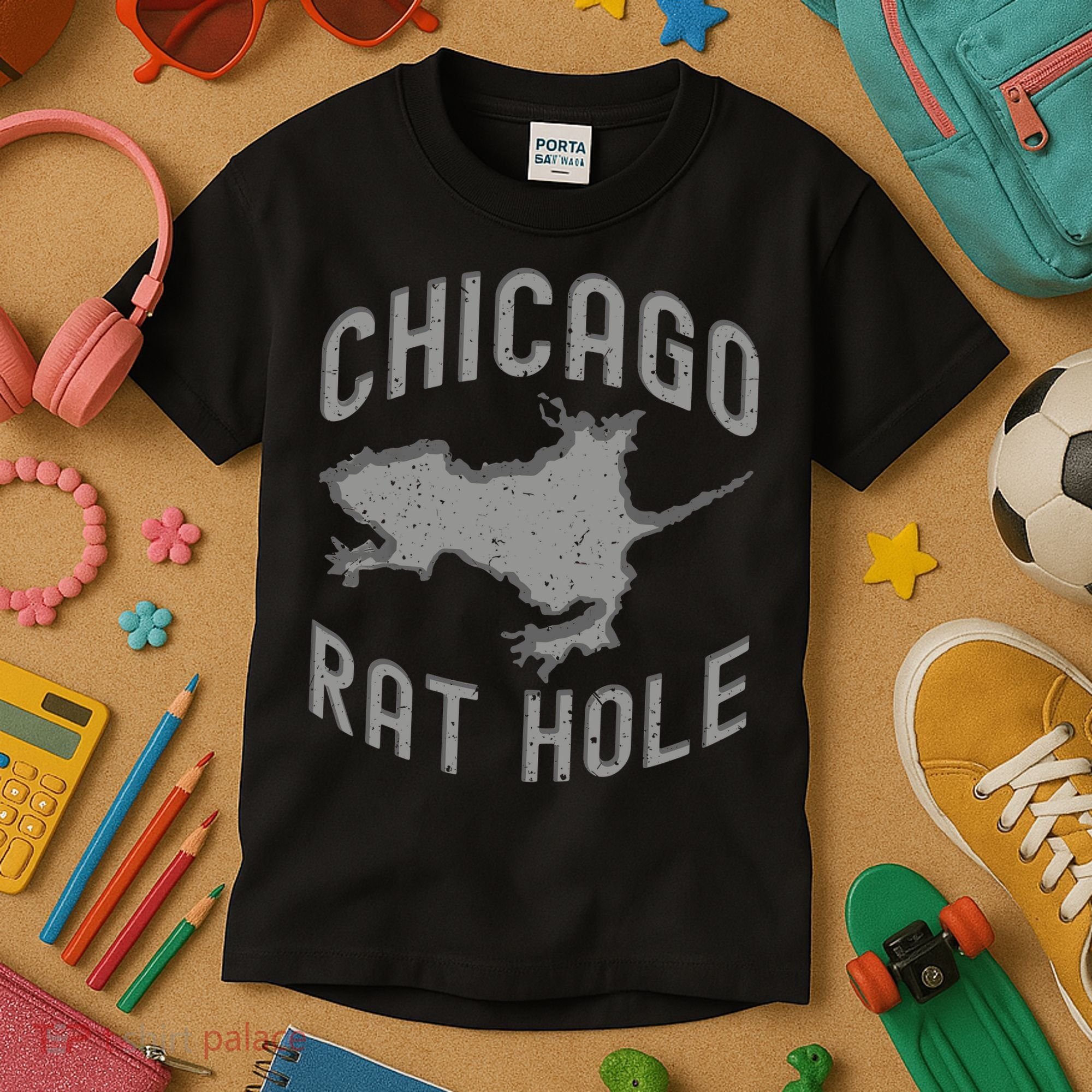 Chicago Rat Hole Hilarious Souvenir From Chicago Funny Kids T-Shirt