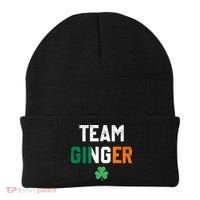 Cute Red Head Team Ginger St Patricks Day Green Irish Flag Funny Gift Beanie thumb 0