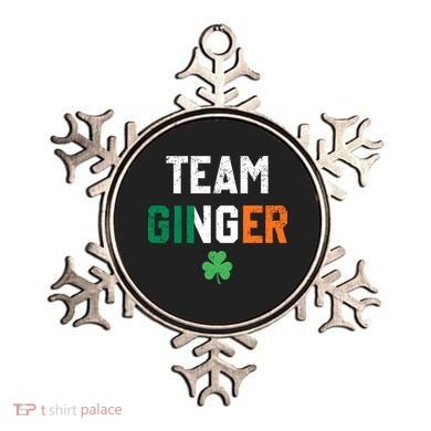 Cute Red Head Team Ginger St Patricks Day Green Irish Flag Funny Gift Ornament