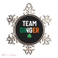 Cute Red Head Team Ginger St Patricks Day Green Irish Flag Funny Gift Ornament thumb 0