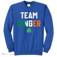 Cute Red Head Team Ginger St Patricks Day Green Irish Flag Funny Gift Sweatshirt thumb 0