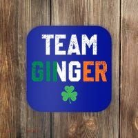 Cute Red Head Team Ginger St Patricks Day Green Irish Flag Funny Gift Coaster thumb 0