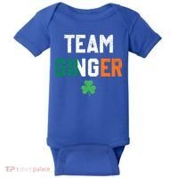 Cute Red Head Team Ginger St Patricks Day Green Irish Flag Funny Gift Baby Bodysuit thumb 0
