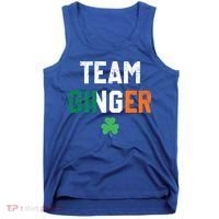 Cute Red Head Team Ginger St Patricks Day Green Irish Flag Funny Gift Tank Top thumb 0