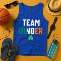 Cute Red Head Team Ginger St Patricks Day Green Irish Flag Funny Gift Tank Top thumb 4