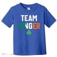 Cute Red Head Team Ginger St Patricks Day Green Irish Flag Funny Gift Toddler T-Shirt thumb 0