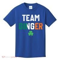 Cute Red Head Team Ginger St Patricks Day Green Irish Flag Funny Gift Kids T-Shirt thumb 0