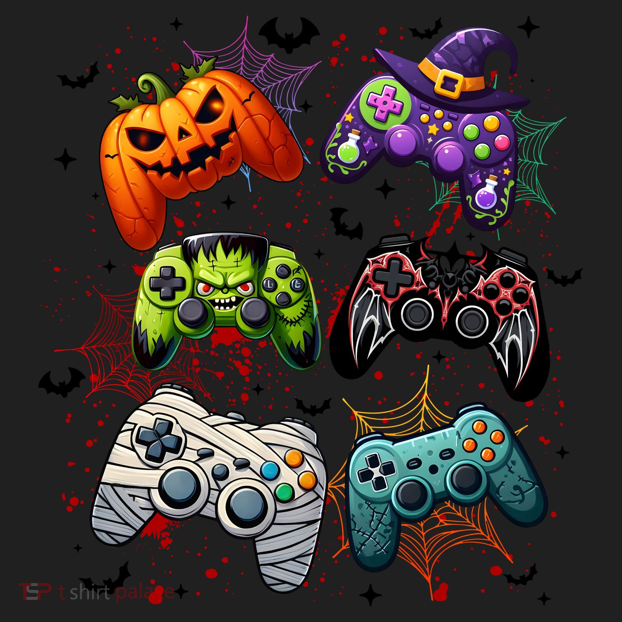 Cool Retro Halloween Gaming Controllers Women's Sweatshirt