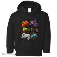Cool Retro Halloween Gaming Controllers Toddler Hoodie thumb 0