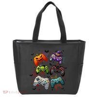 Cool Retro Halloween Gaming Controllers Tote Bag thumb 0