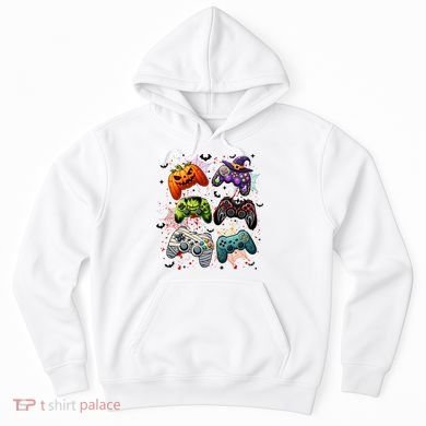 Cool Retro Halloween Gaming Controllers Hoodie