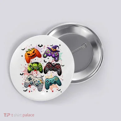 Cool Retro Halloween Gaming Controllers Button