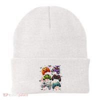 Cool Retro Halloween Gaming Controllers Beanie thumb 0