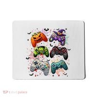 Cool Retro Halloween Gaming Controllers Mousepad thumb 0