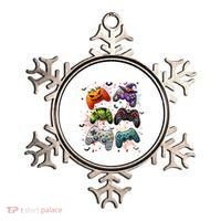 Cool Retro Halloween Gaming Controllers Ornament thumb 0