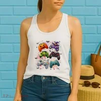 Cool Retro Halloween Gaming Controllers Women's Tank Top thumb 2