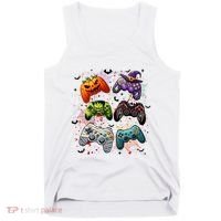 Cool Retro Halloween Gaming Controllers Tank Top thumb 0