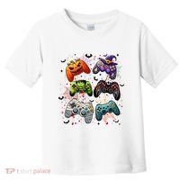 Cool Retro Halloween Gaming Controllers Toddler T-Shirt thumb 0